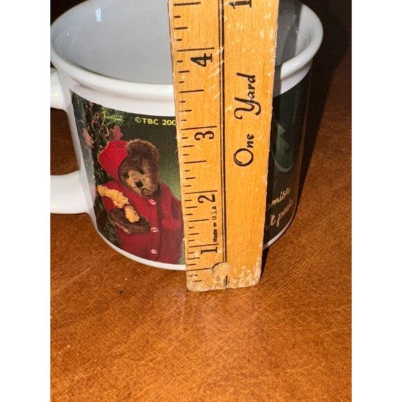 Christmas Bear Mug Set "I Promise I Didnt Peek" 2003 - Picture 2 of 3